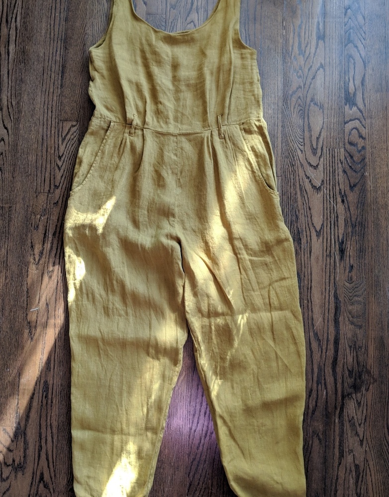 Black crane olive jumpsuit